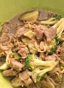 Beef Brocolli and Bean Sprouts in Teriyaki Sauce