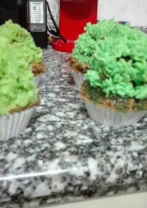 Una foto de Cupcakes chocolate (cactus)