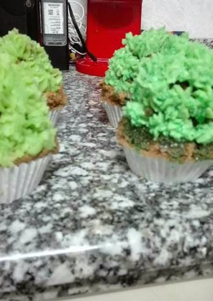 Una foto de Cupcakes chocolate (cactus)