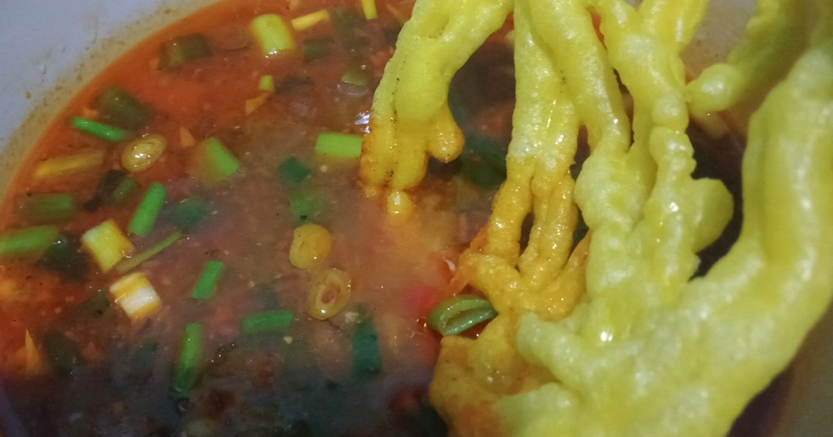 Resep Sambal Kerupuk Mie (Kerupuk Banjur) oleh Ansp12 - Cookpad
