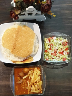 عکسی از دستور قیمه سیب زمینی