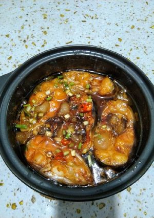 Hình của món Cá hú kho.