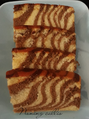 Cara Membuat Zebra cake putih telur Menu Enak