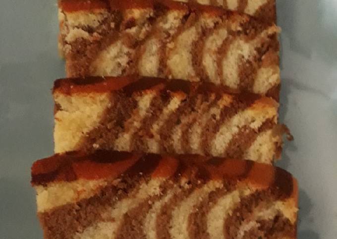 Zebra cake putih telur