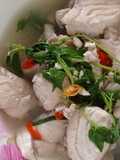 Ikan marlin kuah asam kemangi