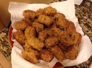 Una foto de Croquetas de pollo de ayer