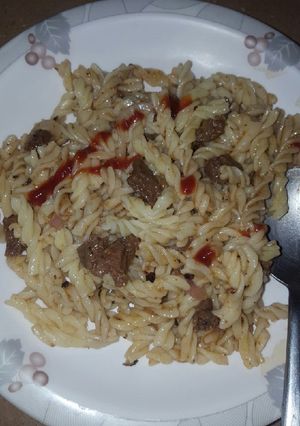 A picture of Simple beef macroni.
