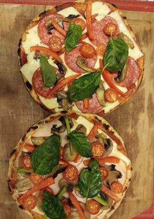 Una foto de Pizza fácil al sartén