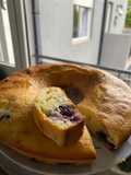 Budín de limón y arándanos