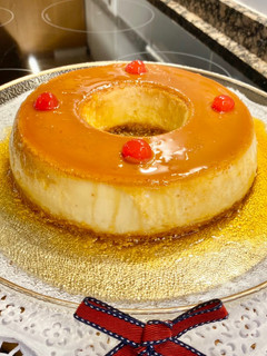 Una foto de Flan con coco “ muy cremoso”