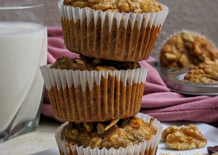 Step-by-Step Guide to Prepare Perfect Eggless Banana Oat Muffins