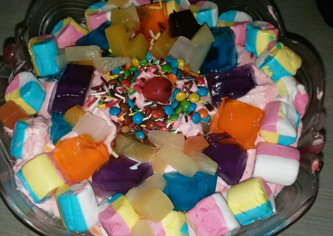 Creamy fruit chaat salad