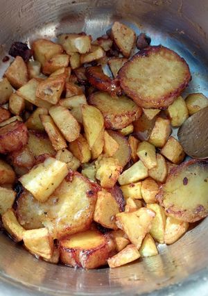 A picture of Sweet potato chaat.