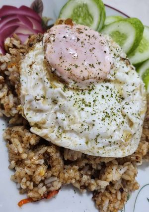 Foto resep NASI GORENG TERASI + TELUR 1/2 MATANG