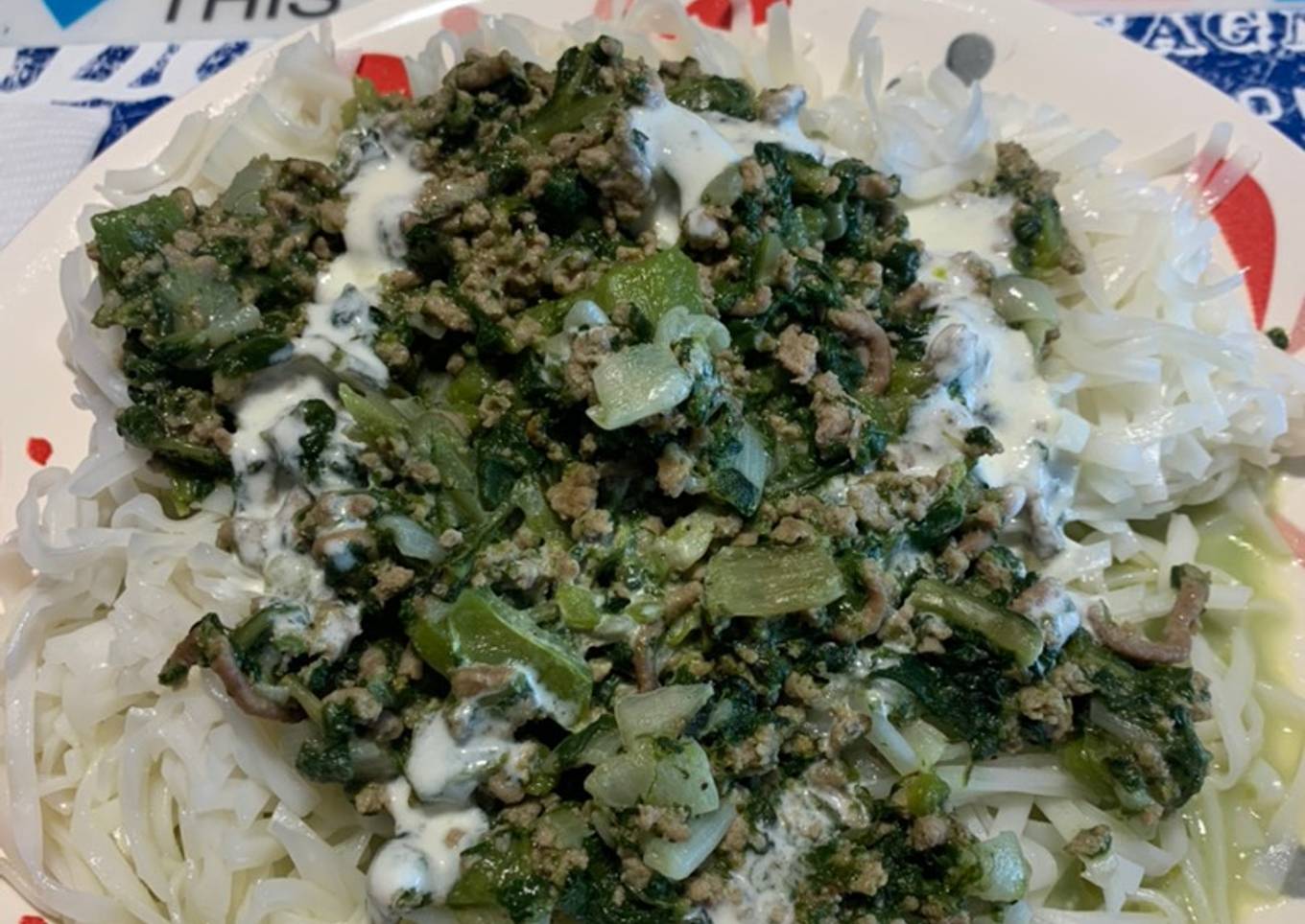 Guiso de acelgas con carne molida