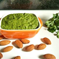 A picture of Green almond chutney.