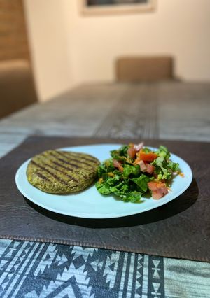Una foto de Medallones de lentejas (hamburguesas)