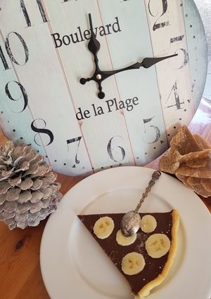 Une photo de Tarte Toblerone banane