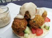 Una foto de pan de garbanzos sin harina