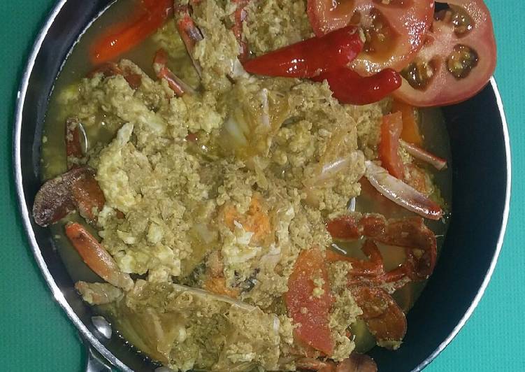 Resep Rajungan Telur Masak Kuning ala Chang_e Anti Gagal