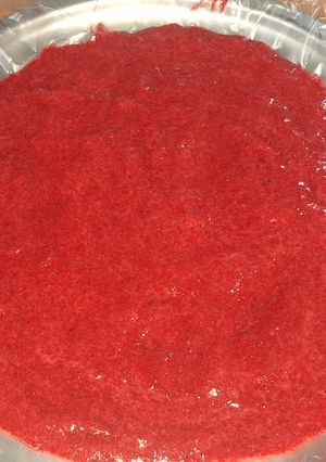 عکسی از دستور لواشک ذغال اخته