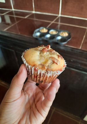 Una foto de Muffin de plátano con nuez..❤