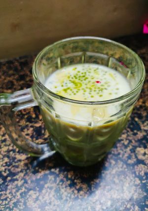 A picture of Kesar falooda.