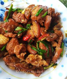 thịt ba chỉ kho tiêu