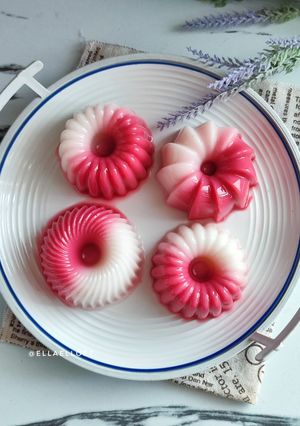 Foto resep Puding Santan Red Velvet