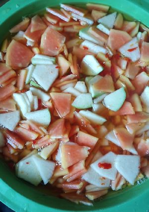 Foto resep Asinan pepaya mengkal