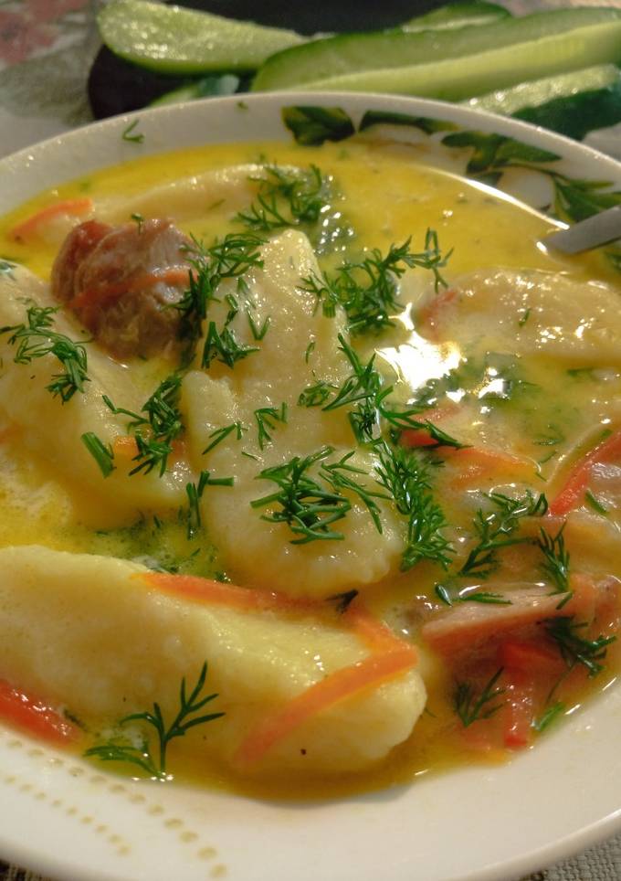 Суп з палюшками