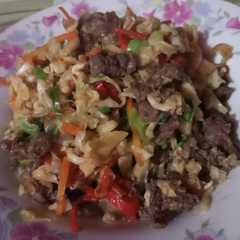 Oseng kol + daging sapi রেসিপির প্রধান ছবি