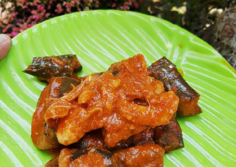 Resep Terong Udang Balado Pedas Anti Gagal