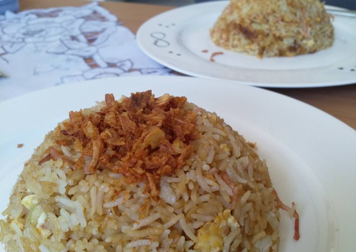 Nasi goreng ham simple