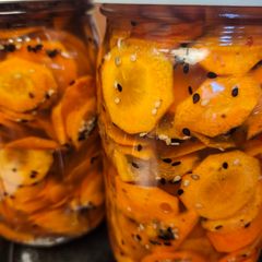 A picture of Brad's Sesame Pickled Carrots.