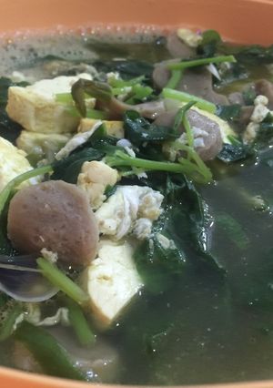 Foto resep Sop bayam tofu