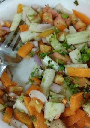 A picture of Salad chaat.