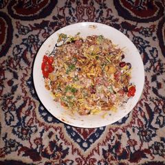 A picture of Dabela chana chat.