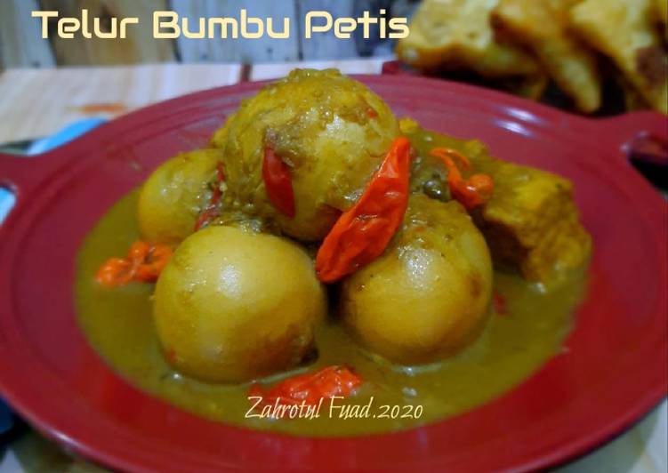 Macam macam Menyiapkan Telur Bumbu Petis yang Lezat