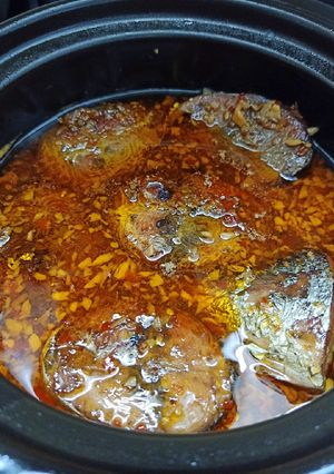 Hình của món Cá ngừ kho nước dừa.