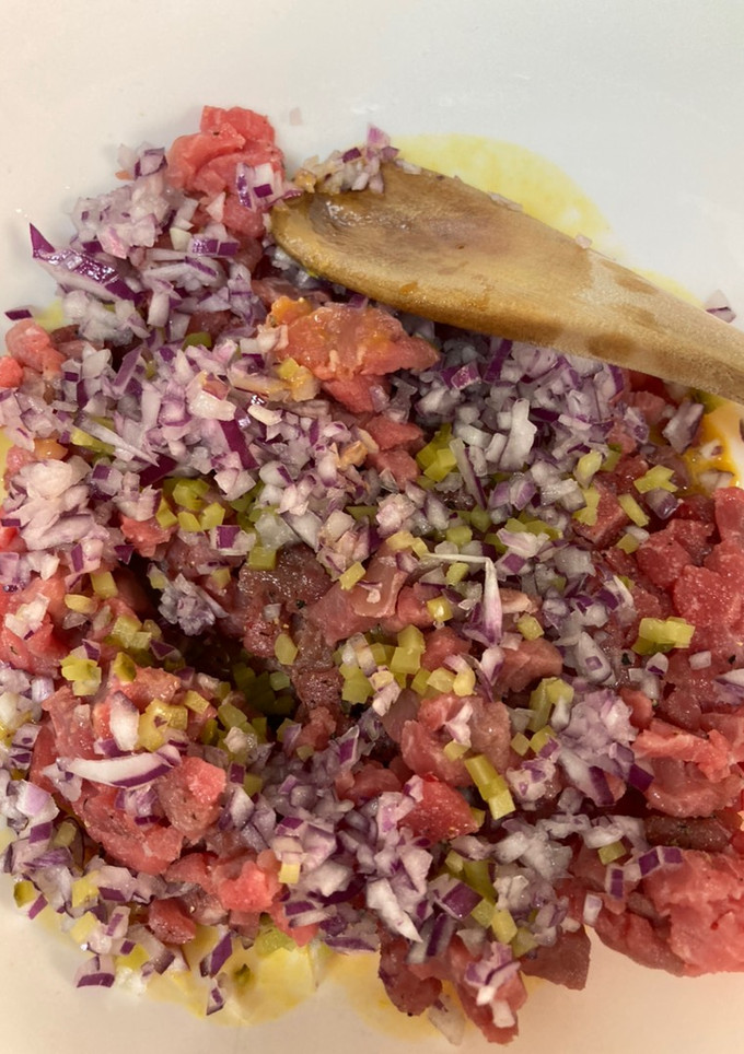 Una foto de Steak tartar