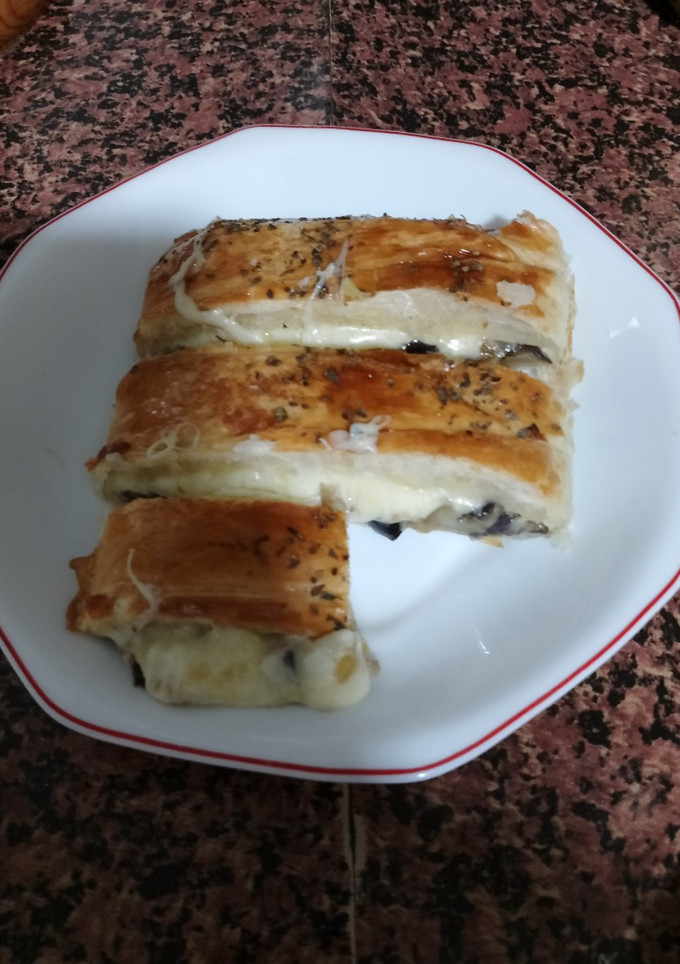 Una foto de Hojaldre de berenjena
