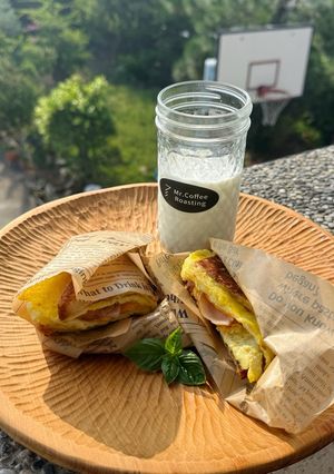 早餐三明治 的食譜成品照片