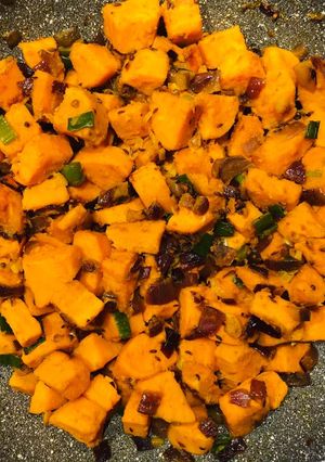 Indiai édesburgonya saláta 😋🥰🤤 recept fotója