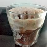 Helado de chocolate con Coca/ helado flotante