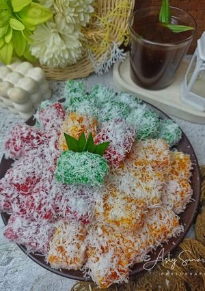Foto resep Cenil Singkong Rasa Buah (Melon, Strawberry, Jeruk)