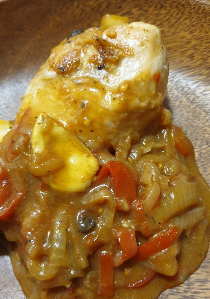 Una foto de Muslos de pollo a la cerveza