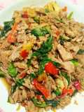 Stir-Fried Tuna with Holy Basil (Pad Krapow Tuna)