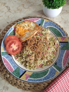 Foto resep Nasi Goreng Teri Kecombrang Cabe Ijo
