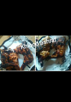 صورة لوصفة فراخ مشويه على الفحم